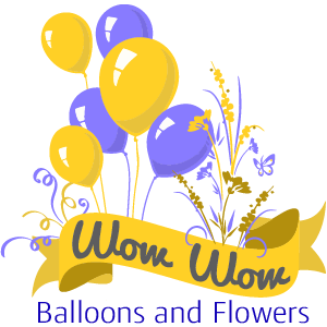 Wow Wow Balloons and Flowers